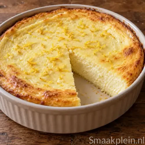 Citroen-ricottataart uit de airfryer met romige ricotta en verse citroen