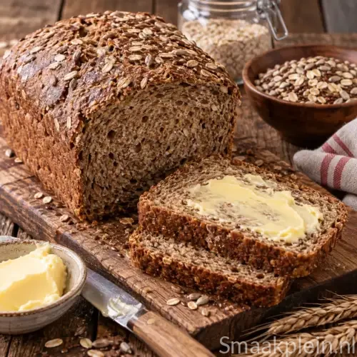 Donker Waldkorn meergranenbrood uit de broodbakmachine met een luchtige kruim en stevige bruine korst