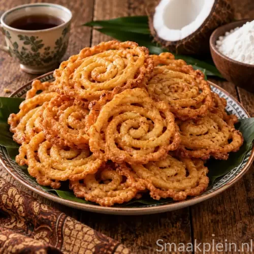 Krokante Indische bilus van glutenvrij rijstmeel en kokosmelk