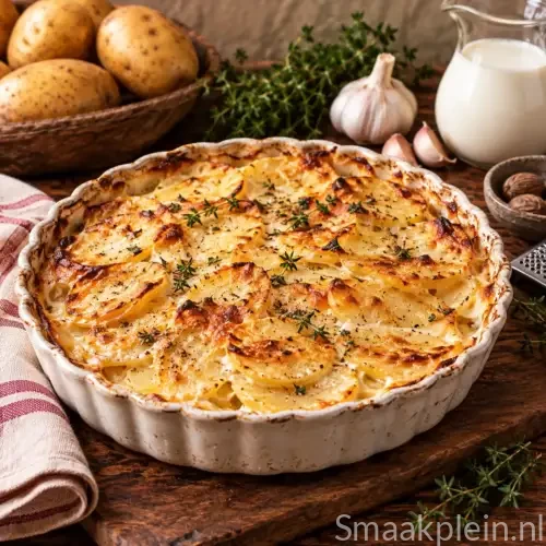 Krokante Franse dauphine aardappelen van aardappelpuree en luchtig soezendeeg