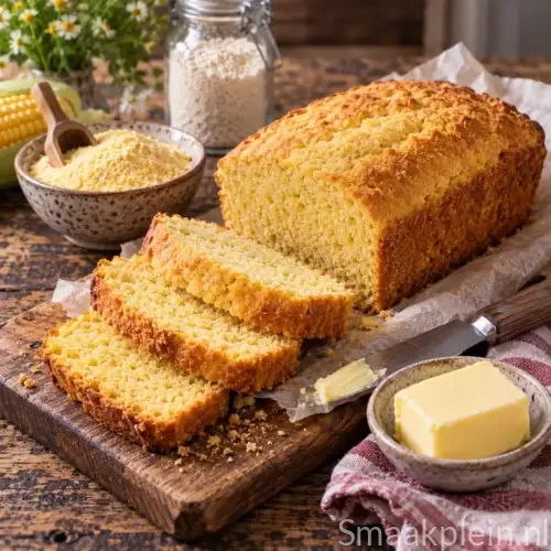 Luchtig prairie meergranenbrood uit de broodbakmachine met een donkere korst en zichtbare granen en zaden