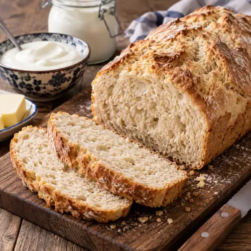 Zacht yoghurtbrood met speltbloem en fijn volkorenmeel uit de broodbakmachine